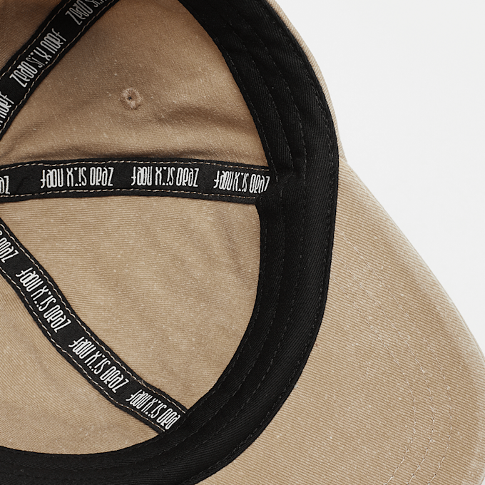 zəяo si:x nœf Primary Logo Washed Baseball Cap beige 47284 3