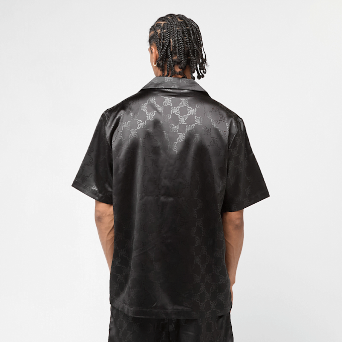Karl Kani Signature All Over Print Resort Shirt noir 47356 2