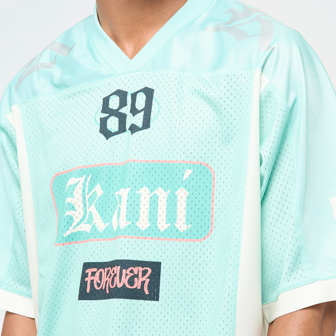 Karl Kani Colorblock Football Jersey bleu 47361 3