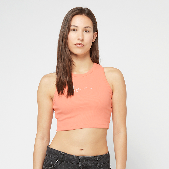 Karl Kani Small Signature Essential Racer Rib Top naranja 47435 1