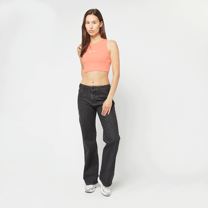 Karl Kani Small Signature Essential Racer Rib Top naranja 47435 4
