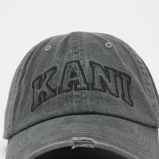 Karl Kani Serif Distress Denim Dad Cap cinzento 47404 4