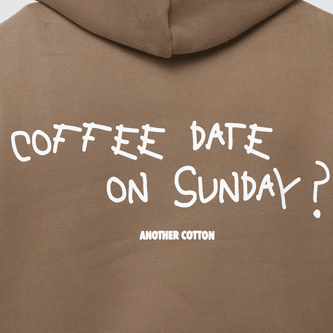 Another Cotton Lab Coffee Date Oversized Hoodie bruin 47501 4
