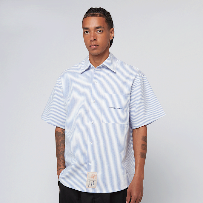 Another Cotton Lab Oversized Short Sleeve Shirt plava 47503 2