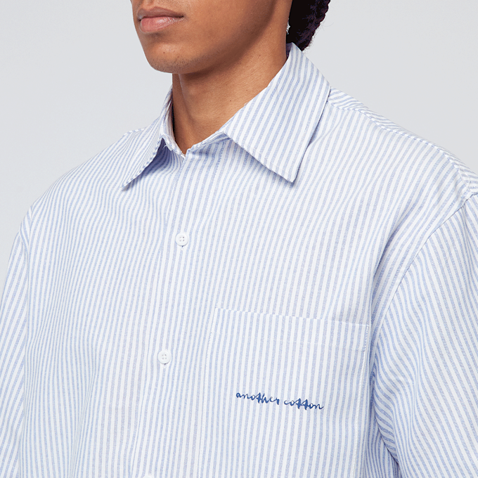 Another Cotton Lab Oversized Short Sleeve Shirt plava 47503 3