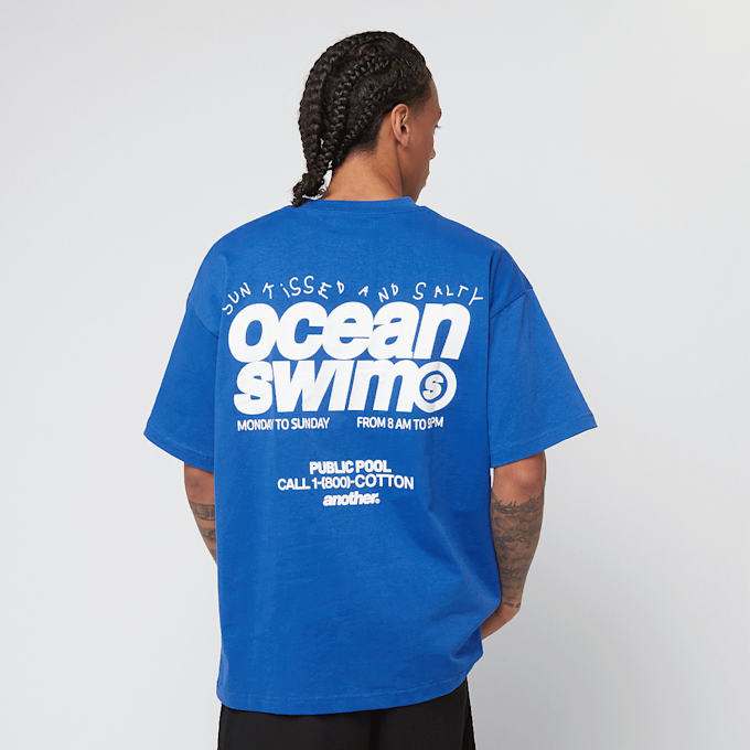 Another Cotton Lab Ocean Swim Oversized T-Shirt blauw 47508 1