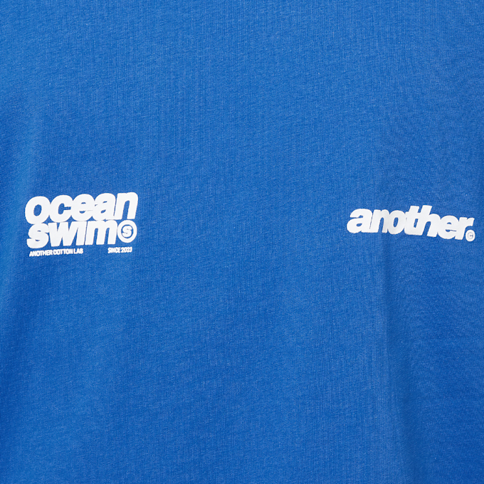 Another Cotton Lab Ocean Swim Oversized T-Shirt blauw 47508 3