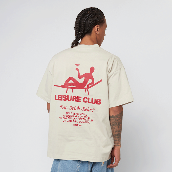 Another Cotton Lab Leisure Club Oversized T-Shirt bege 47516 1