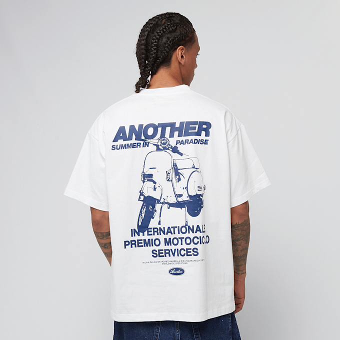 Another Cotton Lab Summer in Paradise Oversized T-Shirt blanco 47519 1