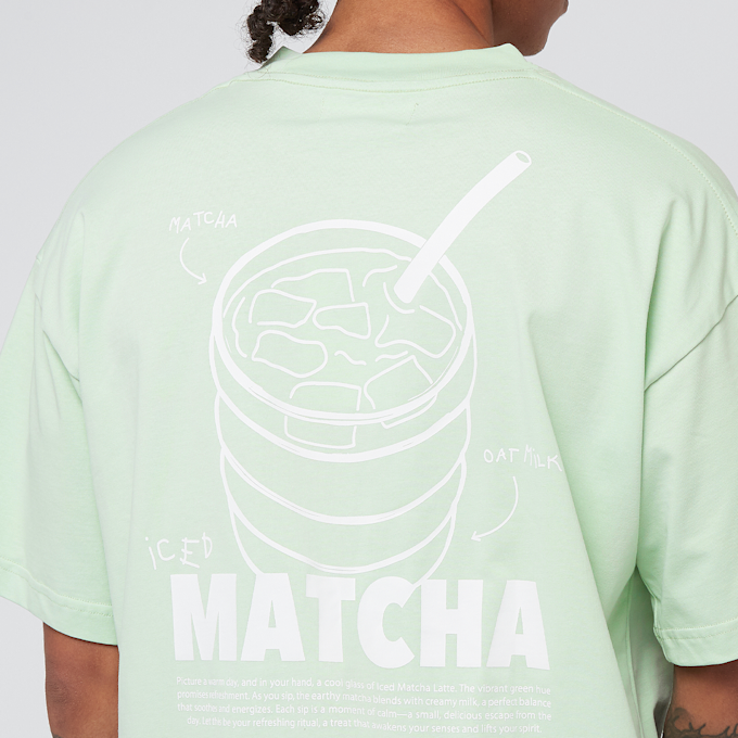 Another Cotton Lab Matcha Oversized T-Shirt zelena 47520 4
