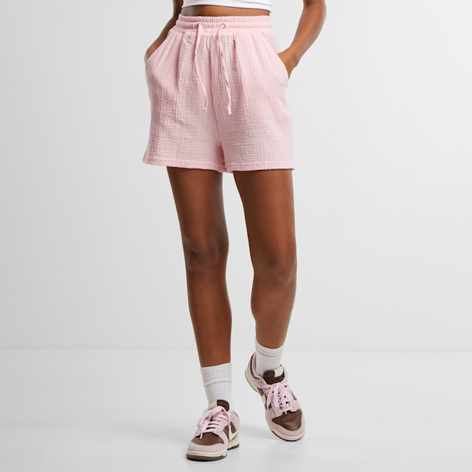 Urban Classics Ladies Musselin Shorts blushedrose rosa 47630 1
