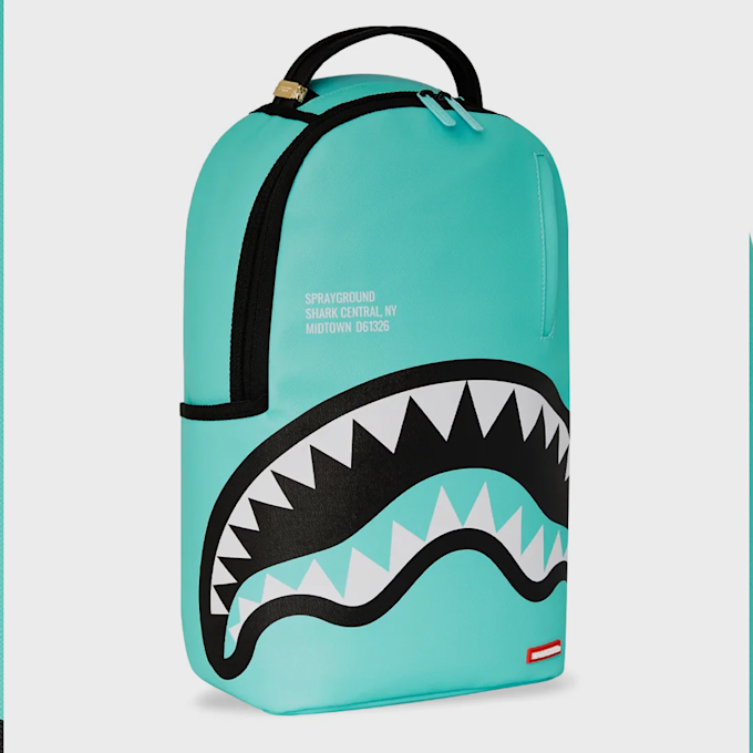 SPRAYGROUND Shark Crentral Aqua DLXSV Backpack blauw 47678 5