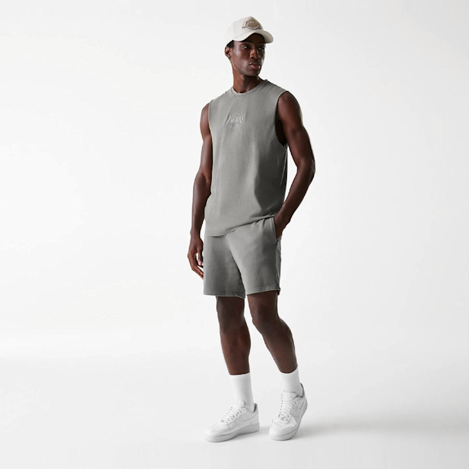 New Era NBA Los Angeles Lakers Washed Shorts grigio 47723 5