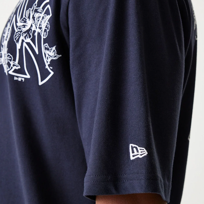 New Era MLB New York Yankees Floral Graphic Oversized Tee blauw 47729 4
