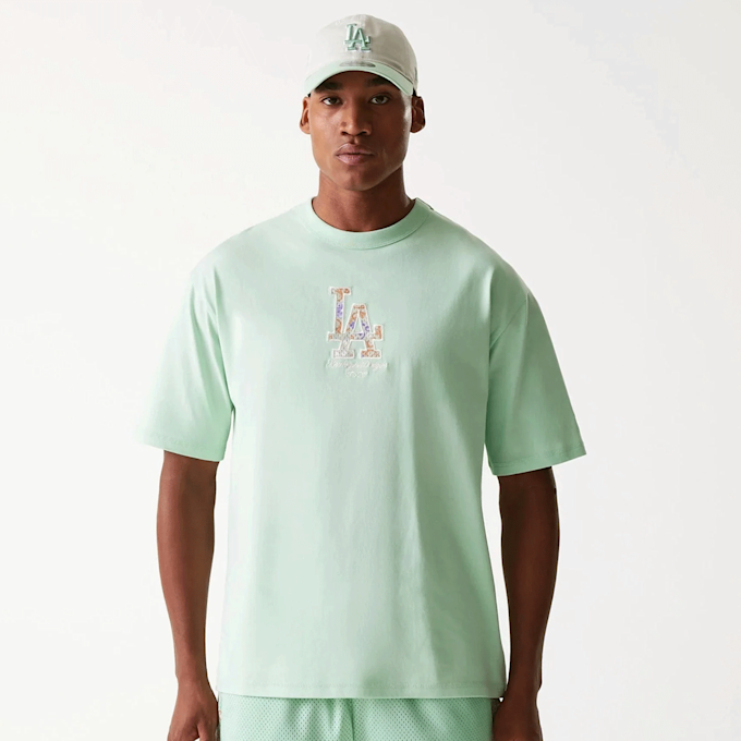 New Era MLB Infill Los Angeles Dodgers Oversized Tee beż 47730 2