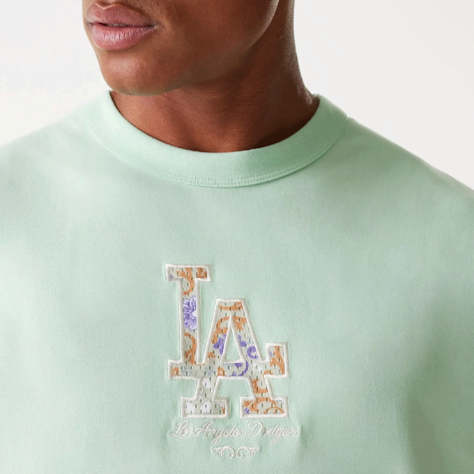 New Era MLB Infill Los Angeles Dodgers Oversized Tee beige 47730 3