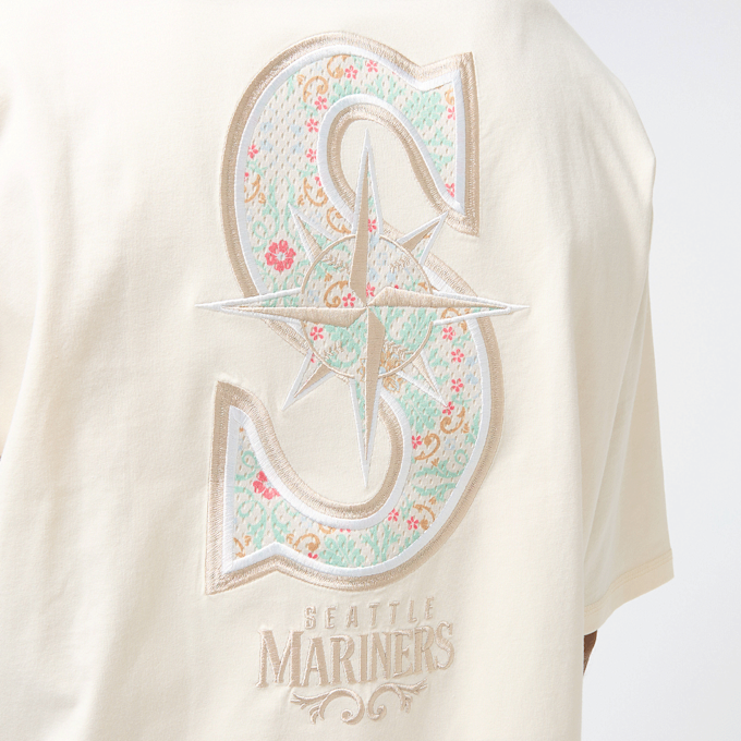 New Era MLB Infill Seattle Mariners Oversized Tee beż 47734 4