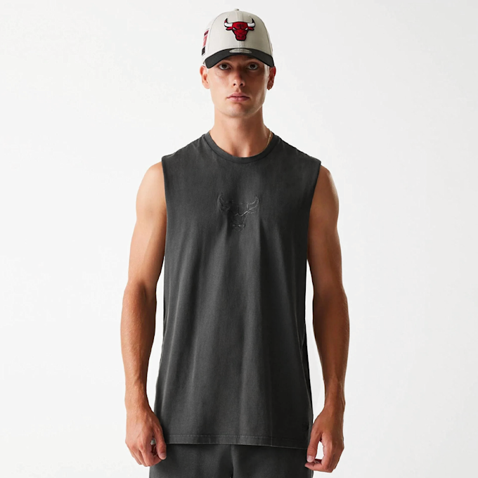 New Era NBA Chicago Bulls Washed Tanktop grijs 47752 1