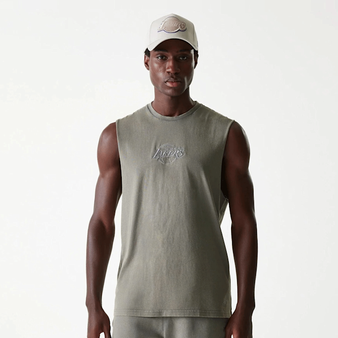 New Era NBA Los Angeles Lakers Washed Tanktop grijs 47753 1