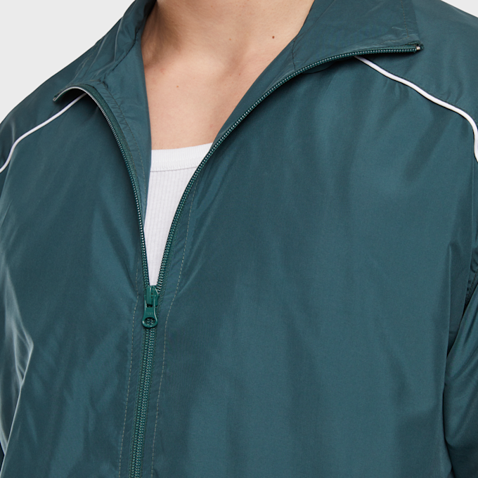 Urban Classics Piped Panel Trackjacket verde 47780 3