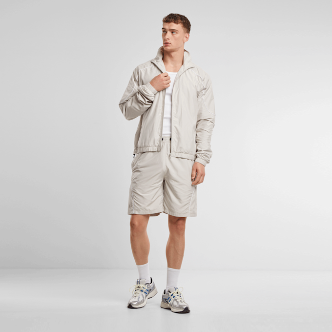 Urban Classics Piped Panel Trackshorts beige 47787 4