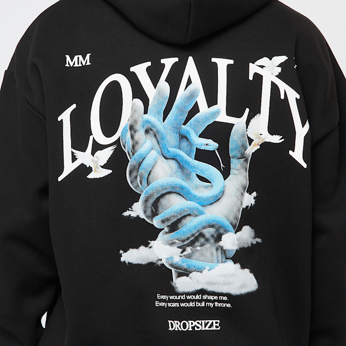 DropSize Heavy Oversize Horizon Hoodie crna 47791 4