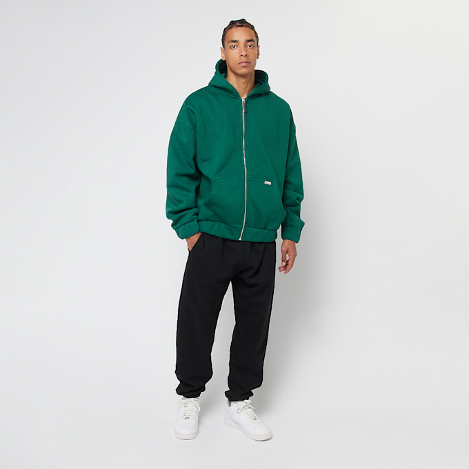 DropSize Oversize Metal Patch Zip Hoodie groen 47797 4