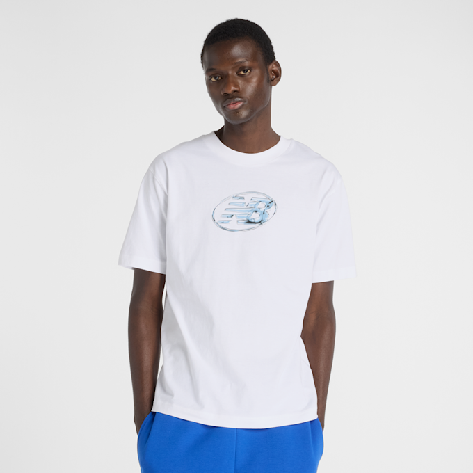 New Balance Chrome NB T-Shirt white weiß 47826 1