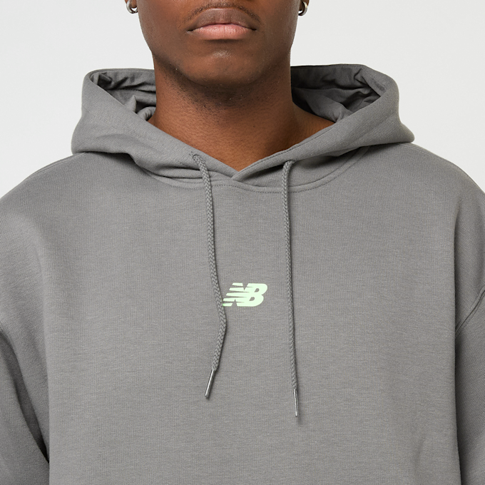 New Balance BACK PRINT GRAPHIC HOODIE casterock grigio 47827 3