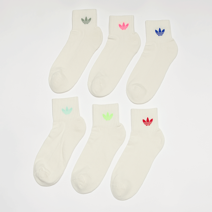 adidas Originals 6 PACK - adicolor Trefoil Ankle Socken weiß 47932 1