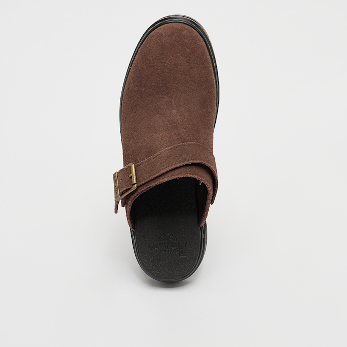 Dr. Martens Brookline Mule dark brown bronx suede bruin 47960 5