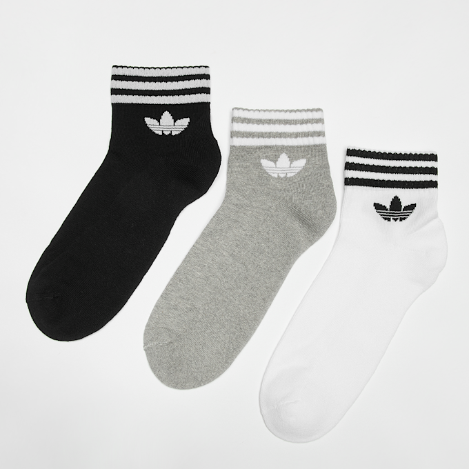 adidas Originals adicolor Trefoil Ankle Sokken (3 Pack) grijs 47963 1
