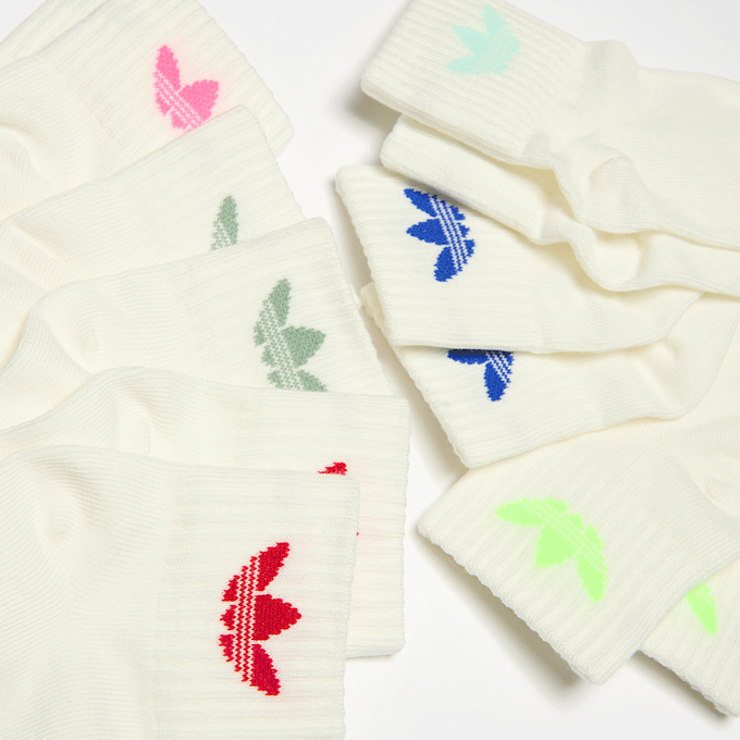 adidas Originals 6 PACK - adicolor Trefoil Ankle Socken Kids bež 47970 2