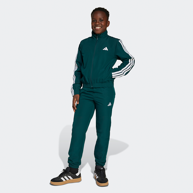 adidas Originals Tuta 3 strisce tessuta per bambini verde 47985 1