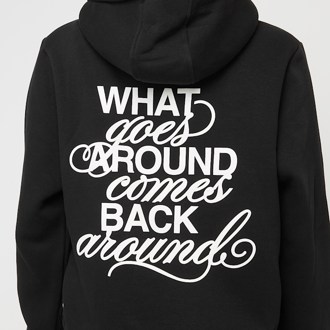 Miss Tee Back Around Ladies Fluffy Hoody zwart 48085 4