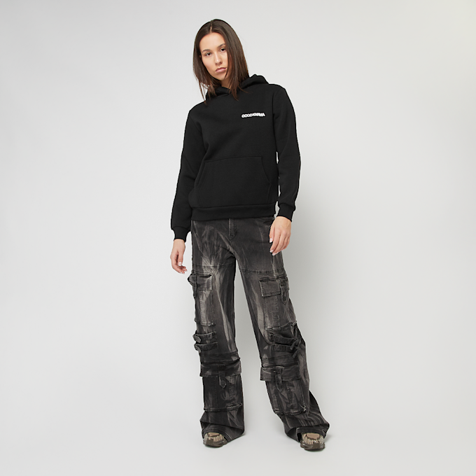 Miss Tee Back Around Ladies Fluffy Hoody zwart 48085 5