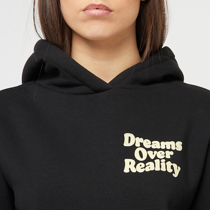 Miss Tee Dreams Over Reality Ladies Fluffy Hoody schwarz 48083 3