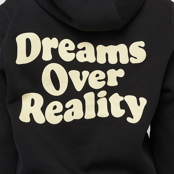 Miss Tee Dreams Over Reality Ladies Fluffy Hoody zwart 48083 4