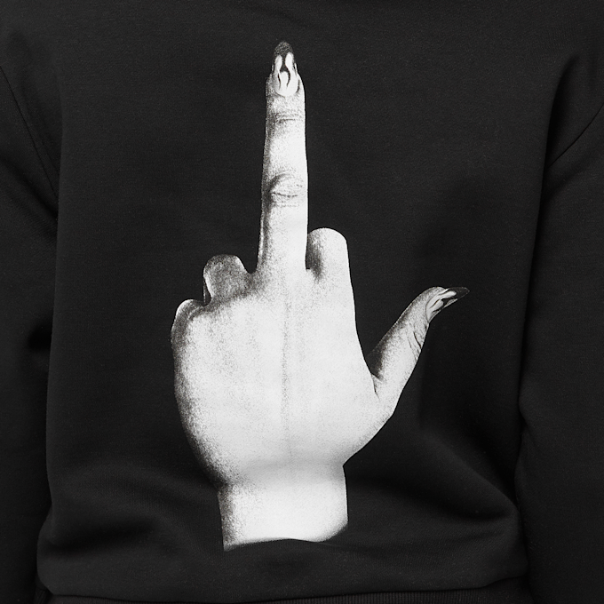 Miss Tee I Dont Give A Hoody noir 48084 4