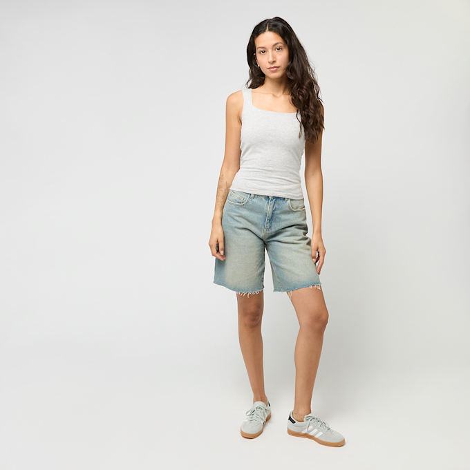 Decibel Square Neck Top white grijs 48148 3
