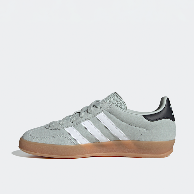 adidas Originals Gazelle Indoor J wonder silver/ftwr white/core black grün 48116 2