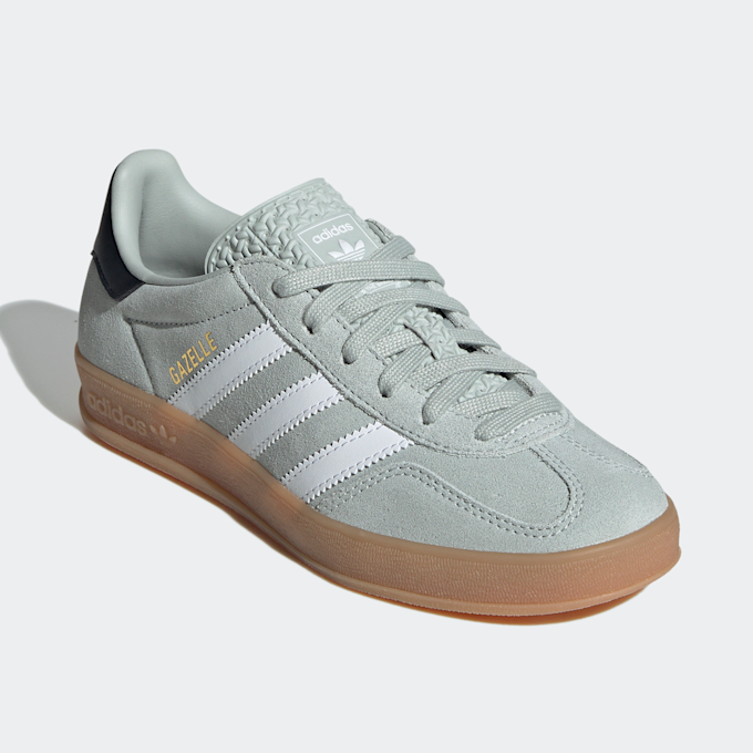 adidas Originals Gazelle Indoor J wonder silver/ftwr white/core black grün 48116 3