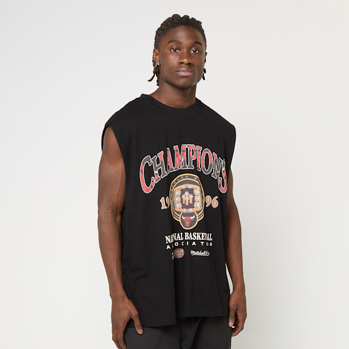 Mitchell & Ness NBA CHICAGO BULLS 96 CHAMPION RINGS SLEEVELESS TSHIRT black morado 48162 1