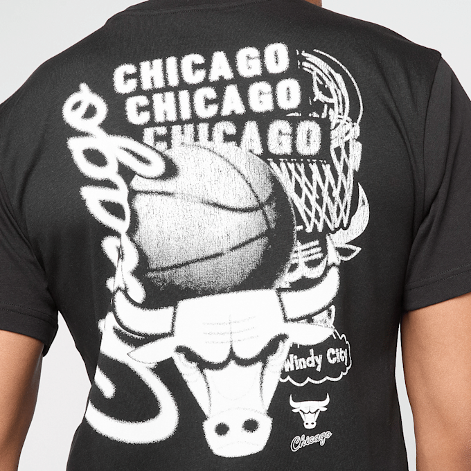 Mitchell & Ness NBA Chicago Bulls HWC Overlap Graphic Tee zwart 48174 4