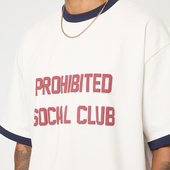 Prohibited SC Contrast Tee blanc 48326 3