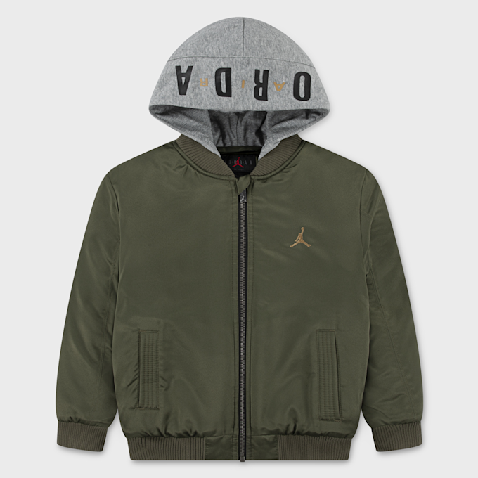 Jordan Big Logo Hooded Bomber groen 48414 1