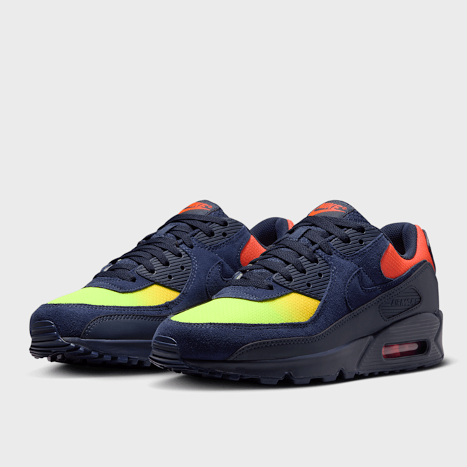 Nike Air Max 90 lt smoke grey/limelight/hyper crimson azul 48571 4