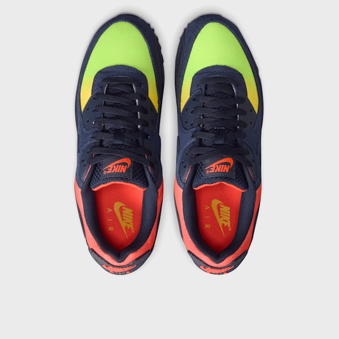 Nike Air Max 90 lt smoke grey/limelight/hyper crimson azul 48571 6