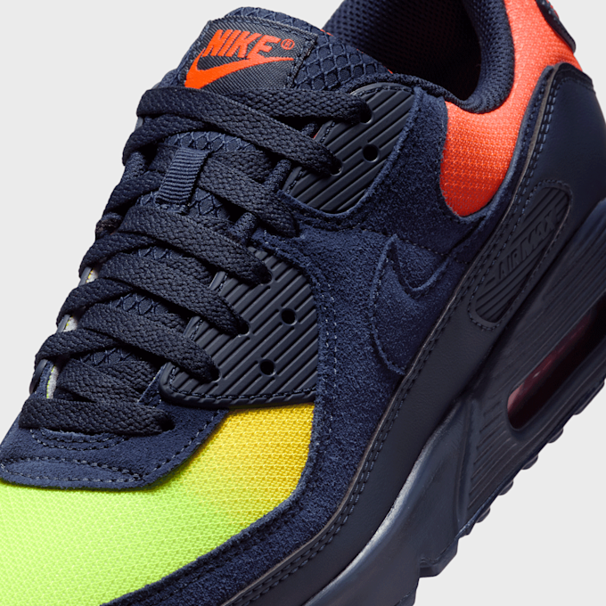 Nike Air Max 90 lt smoke grey/limelight/hyper crimson niebieski 48571 7