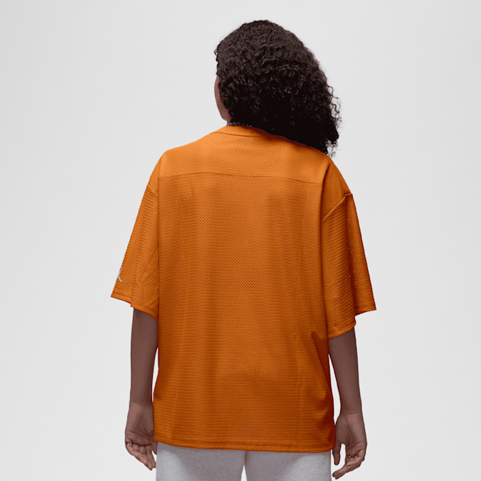 Jordan W J BRK SS MESH JRSY TOP starfish/white laranja 48613 2
